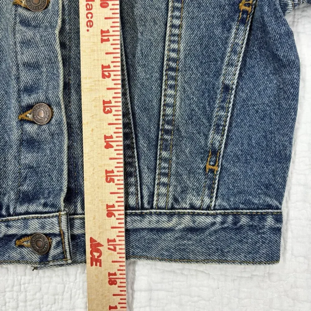 Vintage Levis Girls Size Small Denim Trucker Jacket